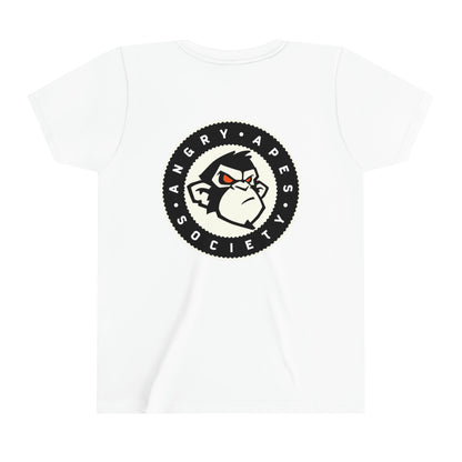 Angry Apes Society BACK Logo Youth Short Sleeve Tee