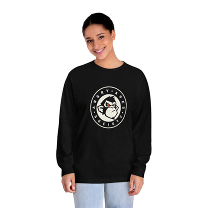 Angry Apes Society Logo FRONT Unisex Long Sleeve T-Shirt