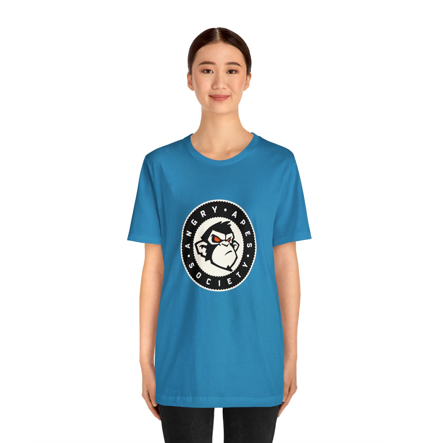 Angry Apes Society Logo FRONT Unisex Short Sleeve Tee