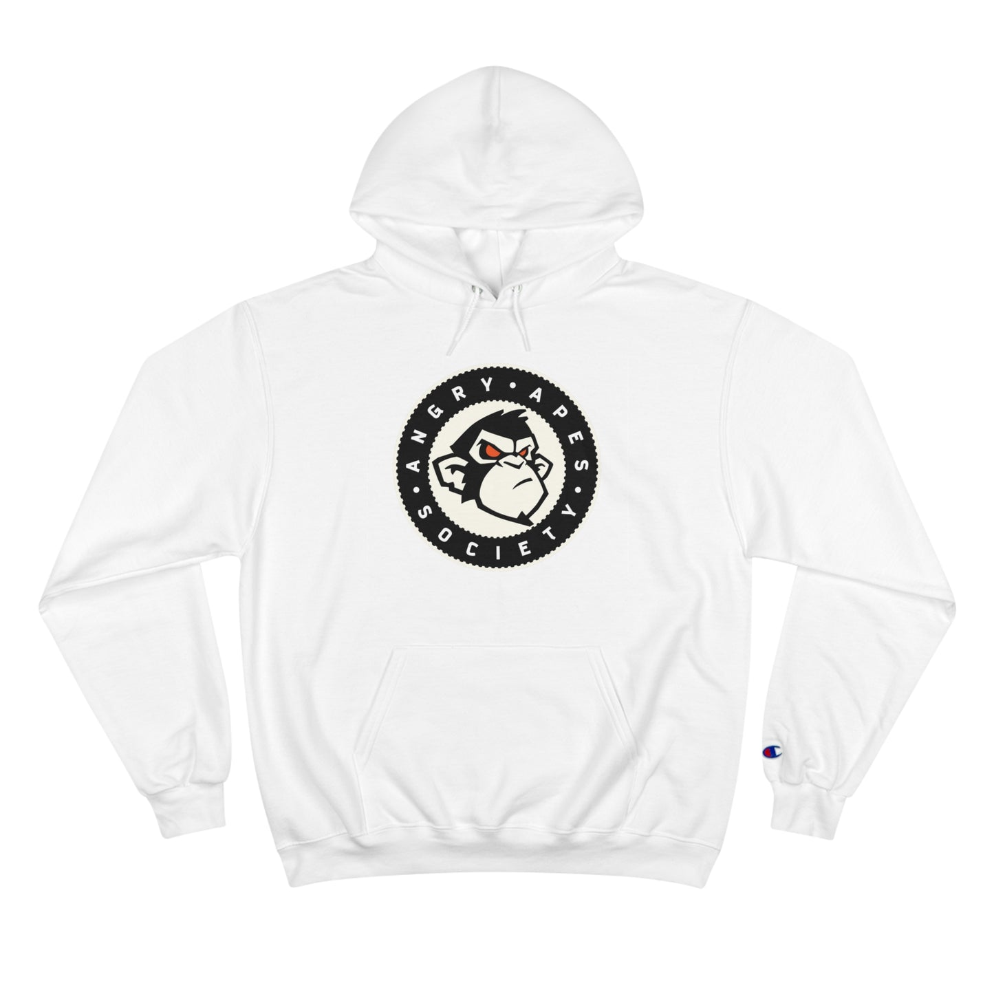 Angry Apes Society x Champion Logo FRONT Unisex Hoodie