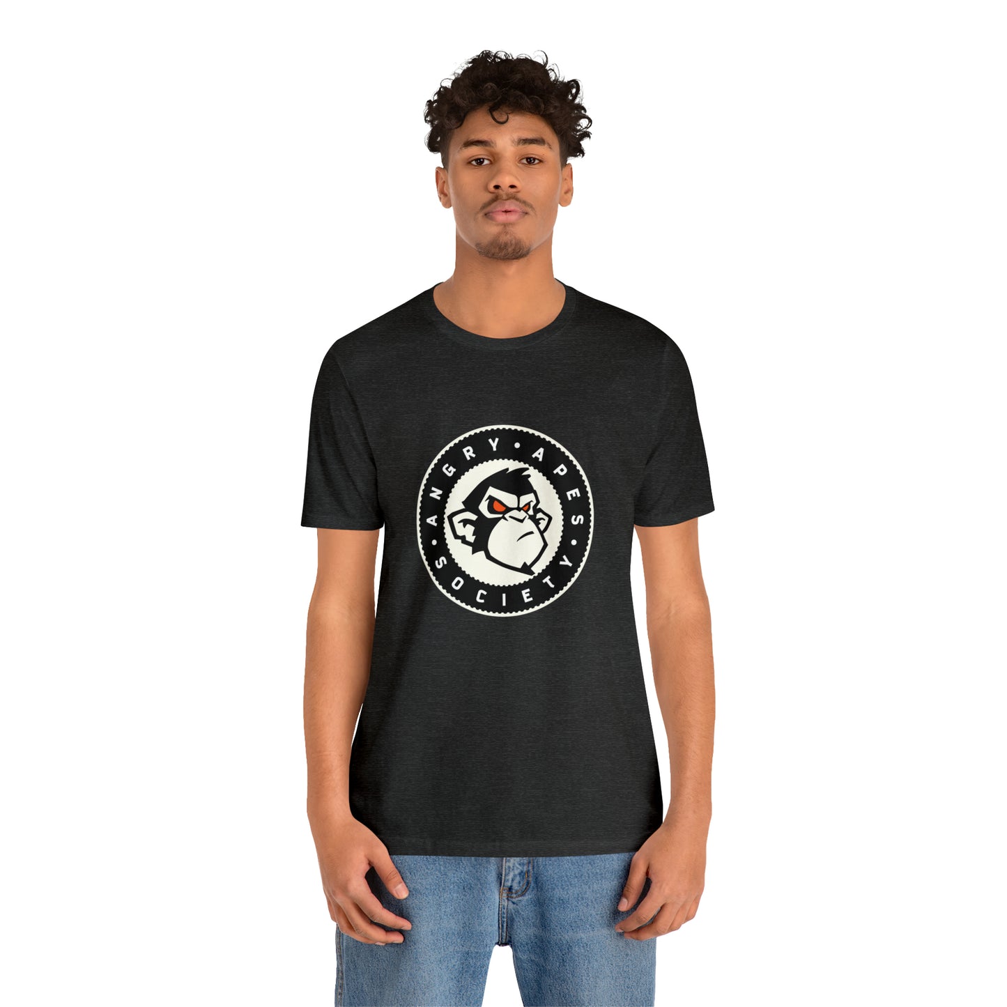 Angry Apes Society Logo FRONT Unisex Short Sleeve Tee