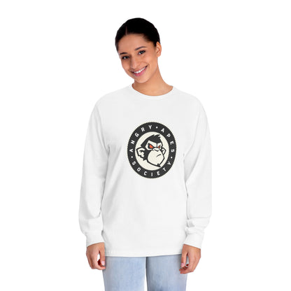 Angry Apes Society Logo FRONT Unisex Long Sleeve T-Shirt