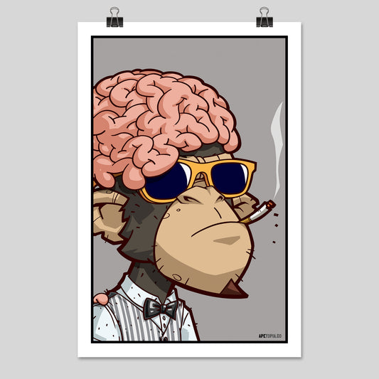 "Big Brain On A Sunny Day" Poster
