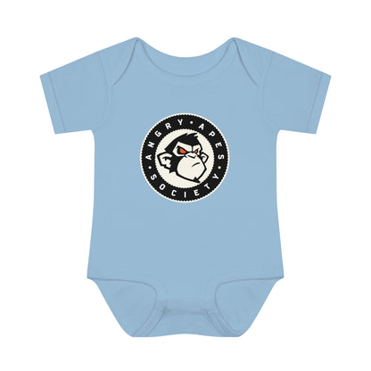 Angry Apes Society Logo FRONT Infant Baby Bodysuit