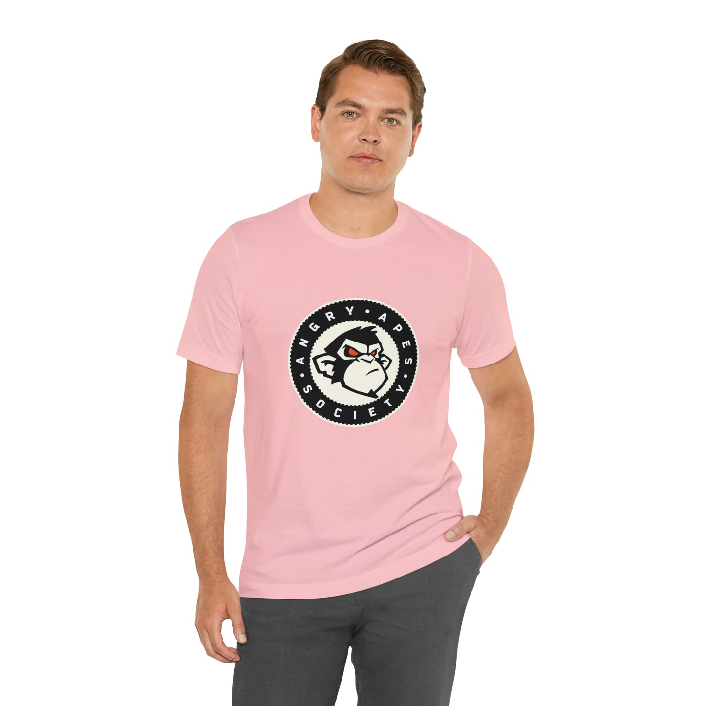 Angry Apes Society Logo FRONT Unisex Short Sleeve Tee