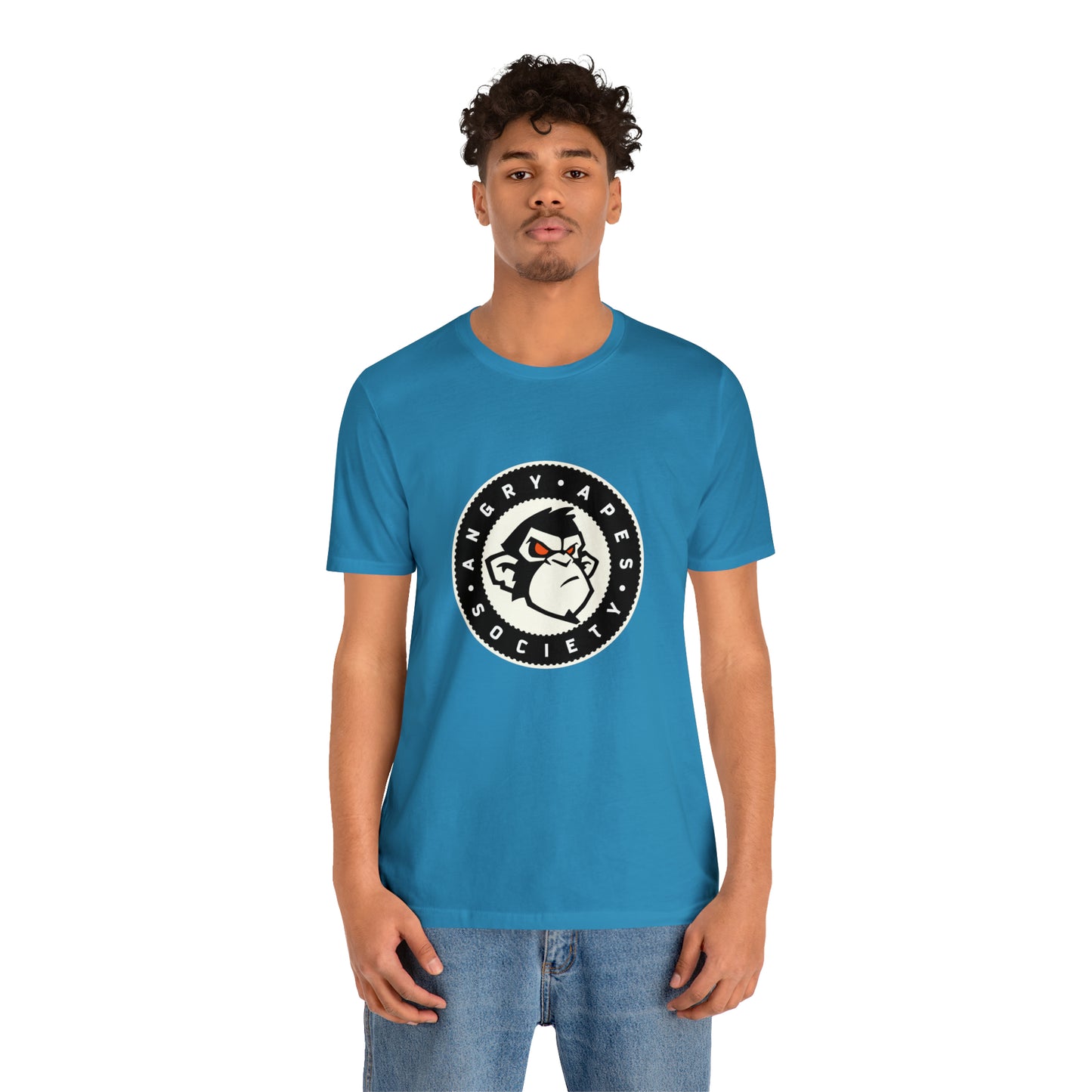 Angry Apes Society Logo FRONT Unisex Short Sleeve Tee