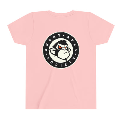 Angry Apes Society BACK Logo Youth Short Sleeve Tee