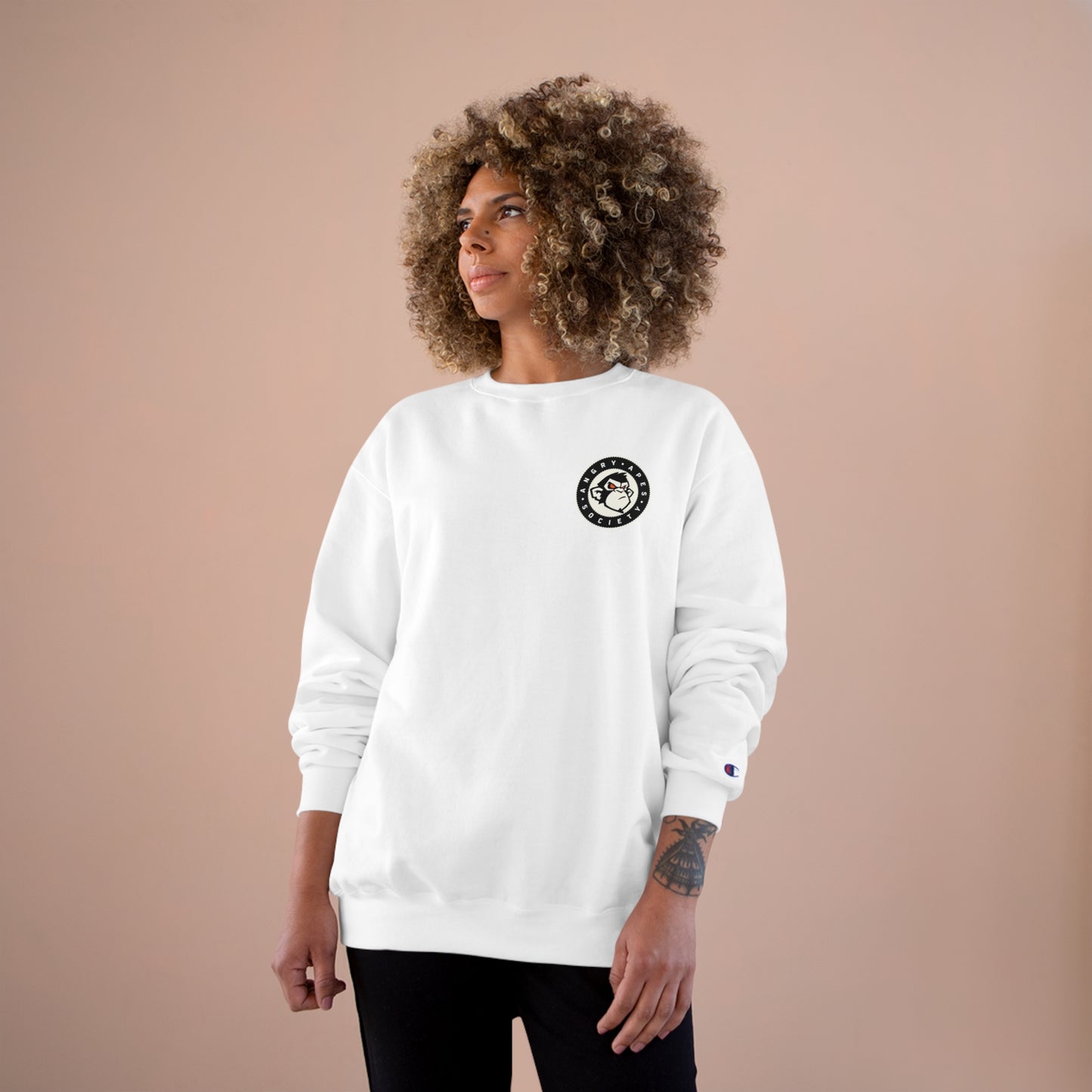 AAS x Champion Logo FRONT & BACK Unisex Sweatshirt