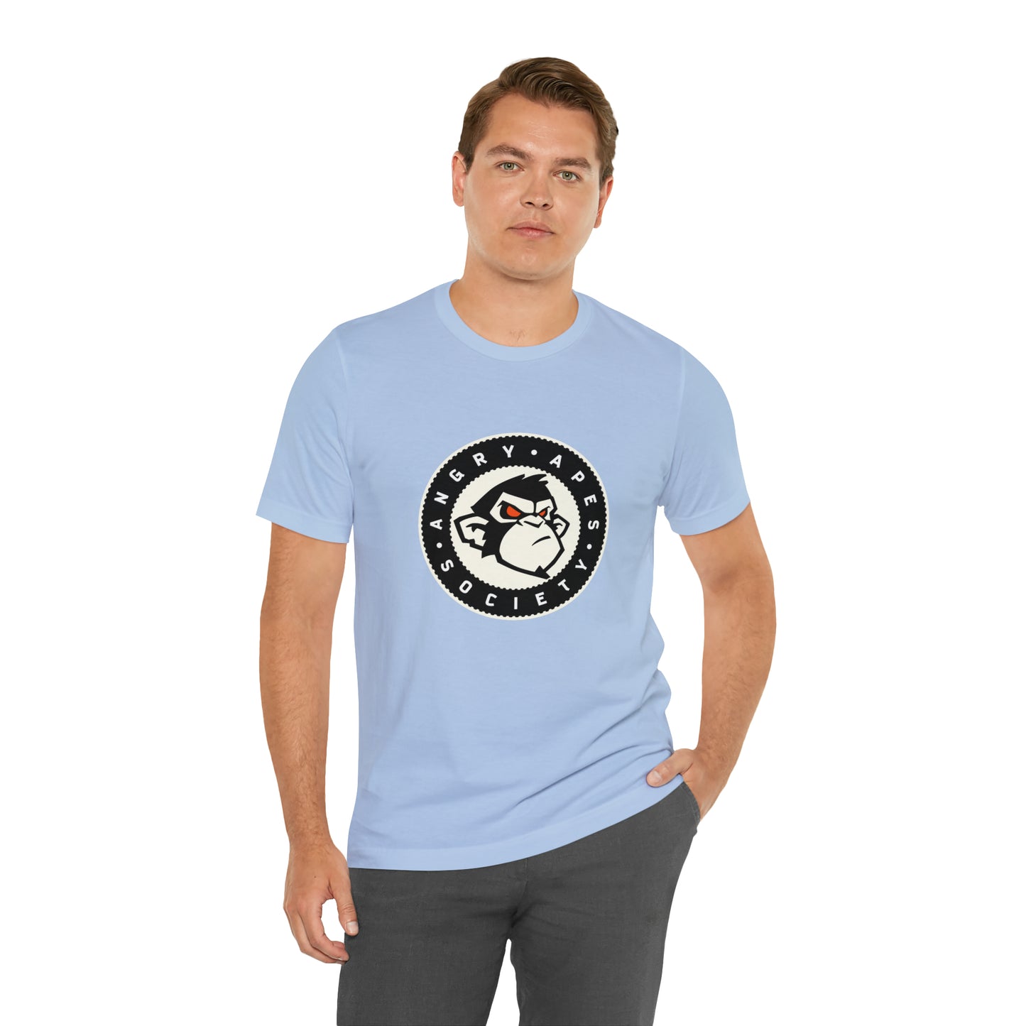 Angry Apes Society Logo FRONT Unisex Short Sleeve Tee