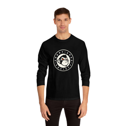 Angry Apes Society Logo FRONT Unisex Long Sleeve T-Shirt