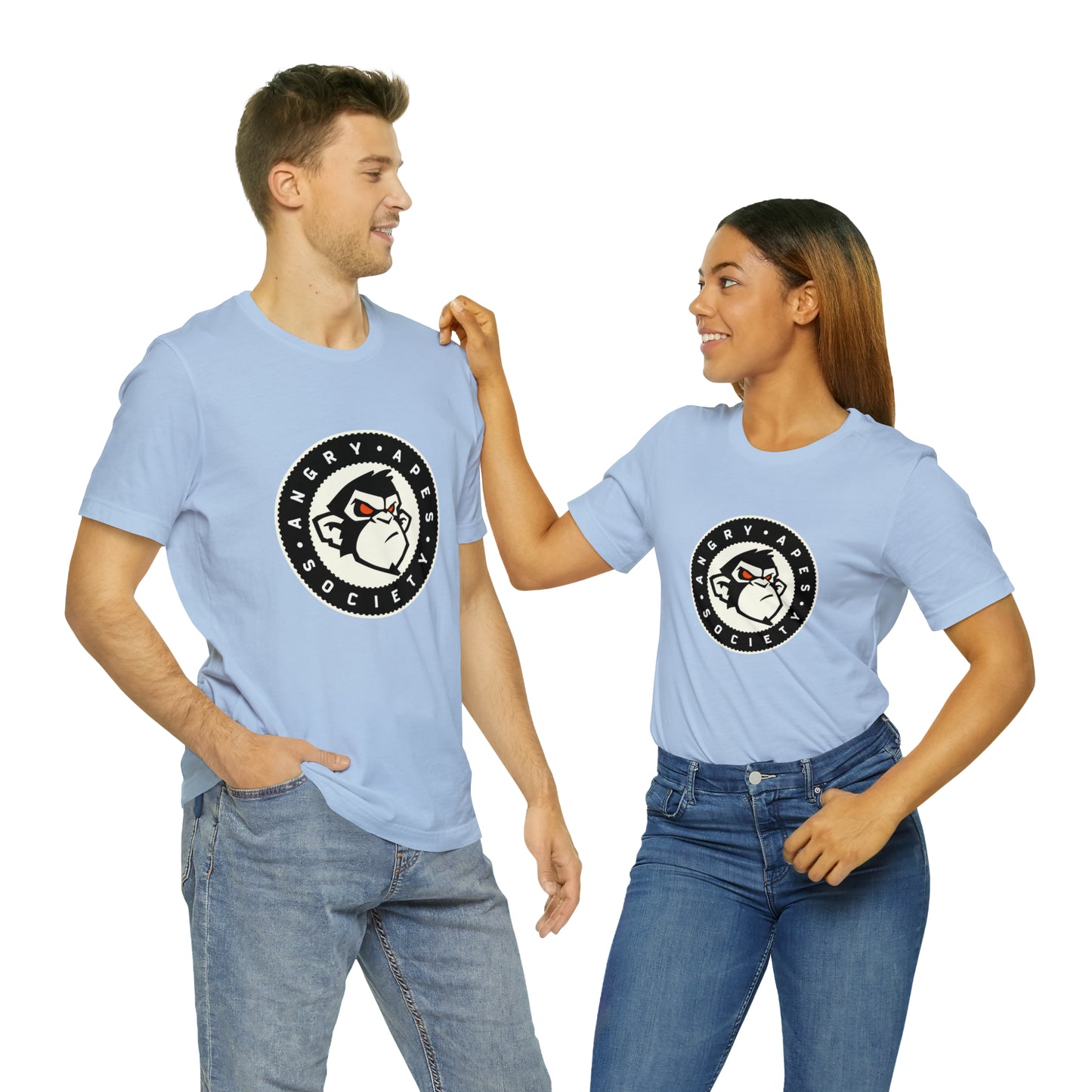 Angry Apes Society Logo FRONT Unisex Short Sleeve Tee