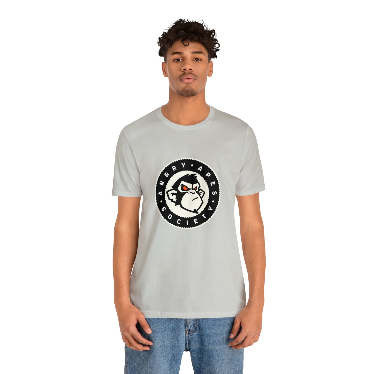 Angry Apes Society Logo FRONT Unisex Short Sleeve Tee