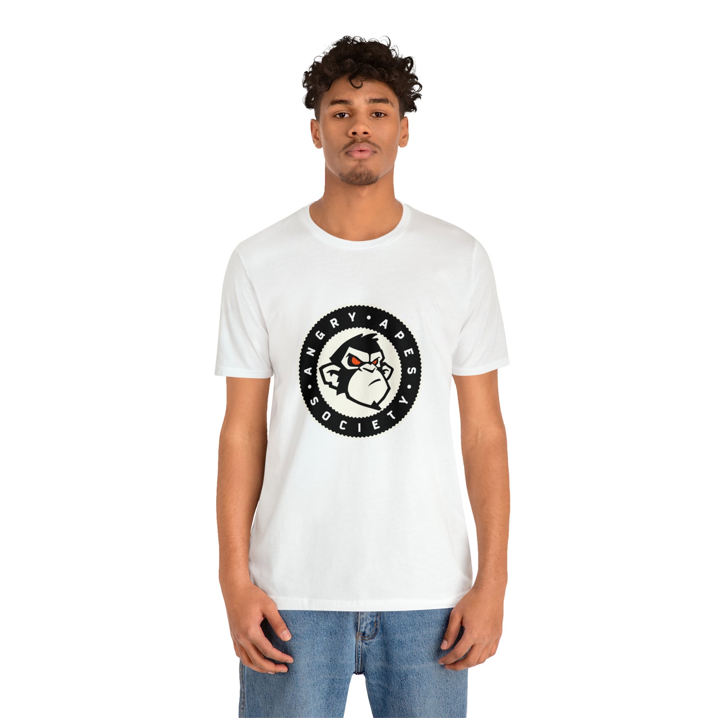 Angry Apes Society Logo FRONT Unisex Short Sleeve Tee