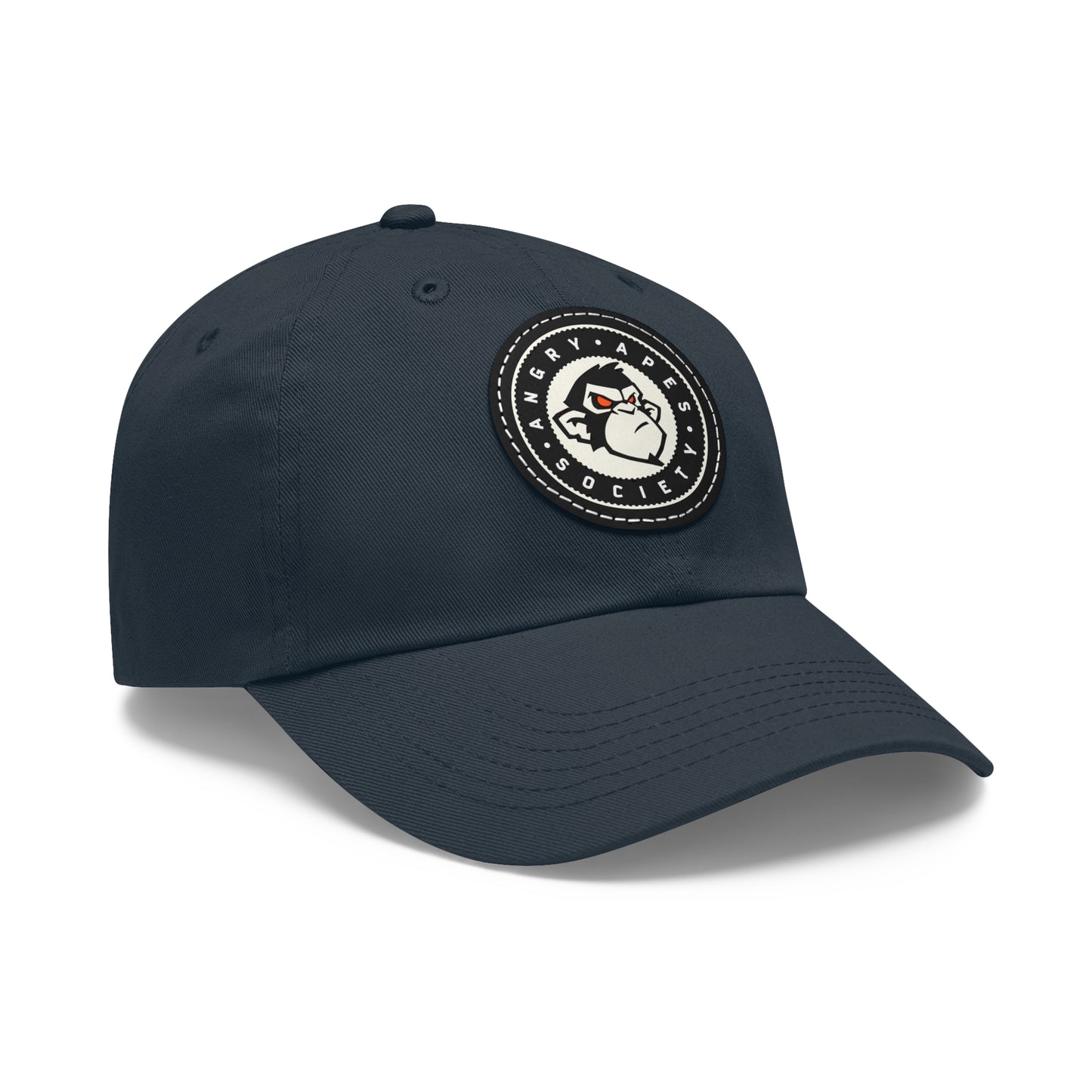 AAS Dad Hat with Leather Patch (Round)