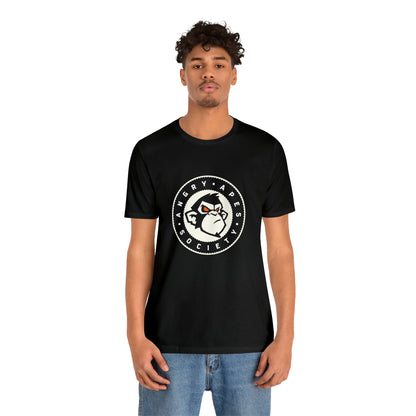 Angry Apes Society Logo FRONT Unisex Short Sleeve Tee