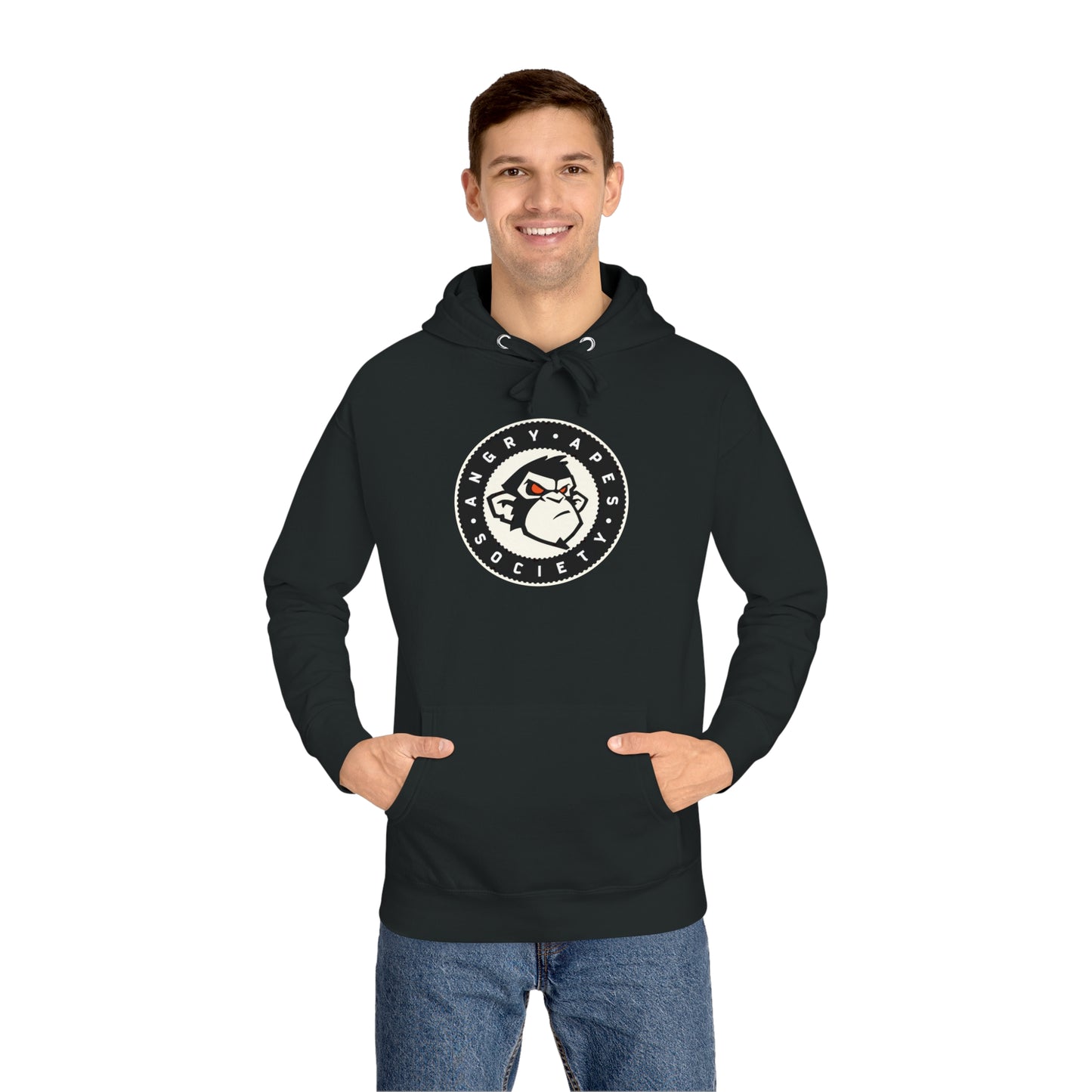 Angry Apes Society Logo FRONT Unisex Hoodie