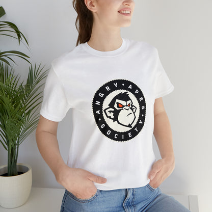 Angry Apes Society Logo FRONT Unisex Short Sleeve Tee