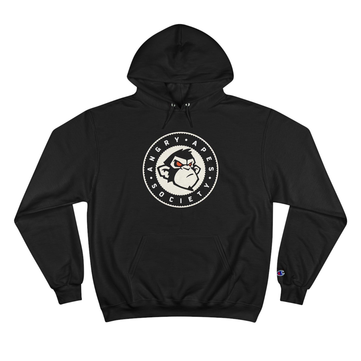 Angry Apes Society x Champion Logo FRONT Unisex Hoodie