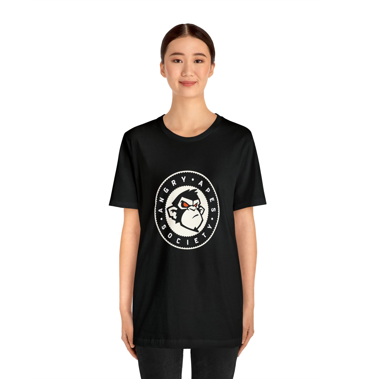 Angry Apes Society Logo FRONT Unisex Short Sleeve Tee