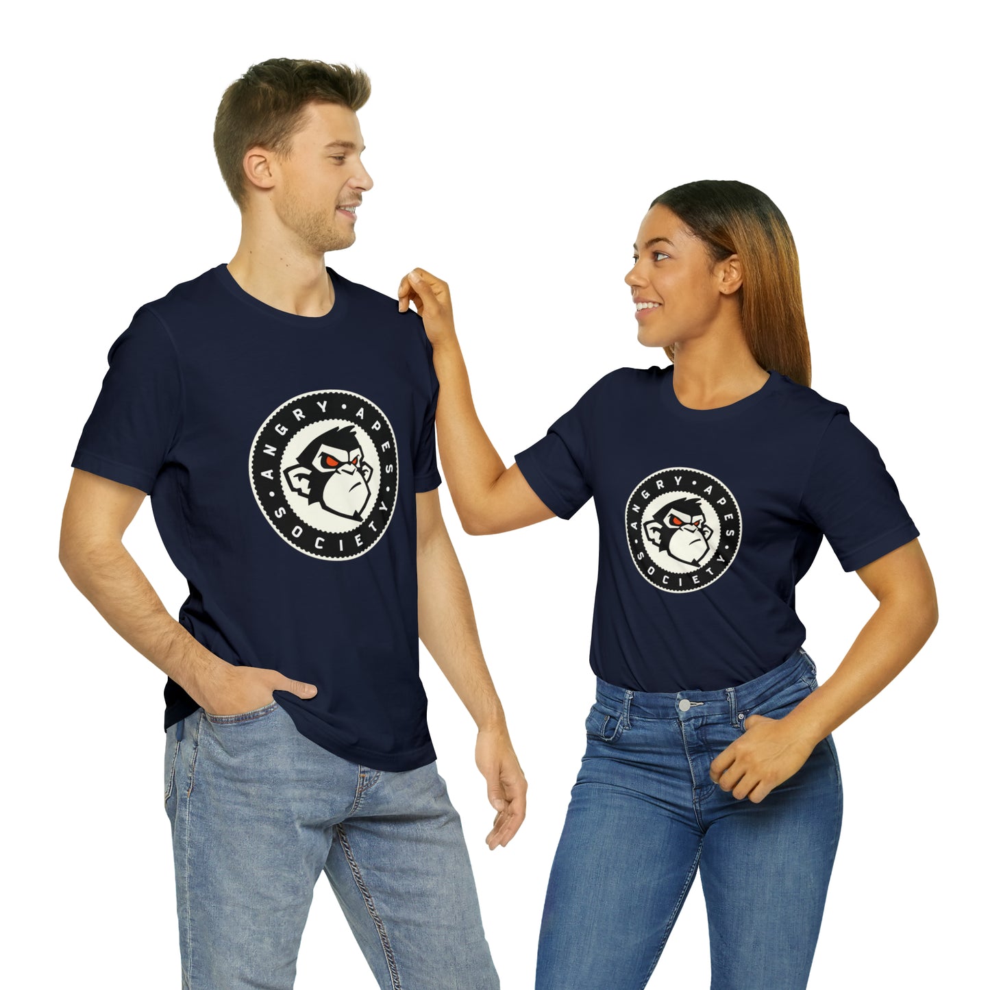 Angry Apes Society Logo FRONT Unisex Short Sleeve Tee