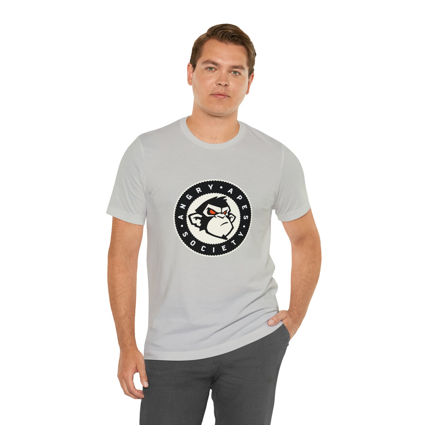 Angry Apes Society Logo FRONT Unisex Short Sleeve Tee