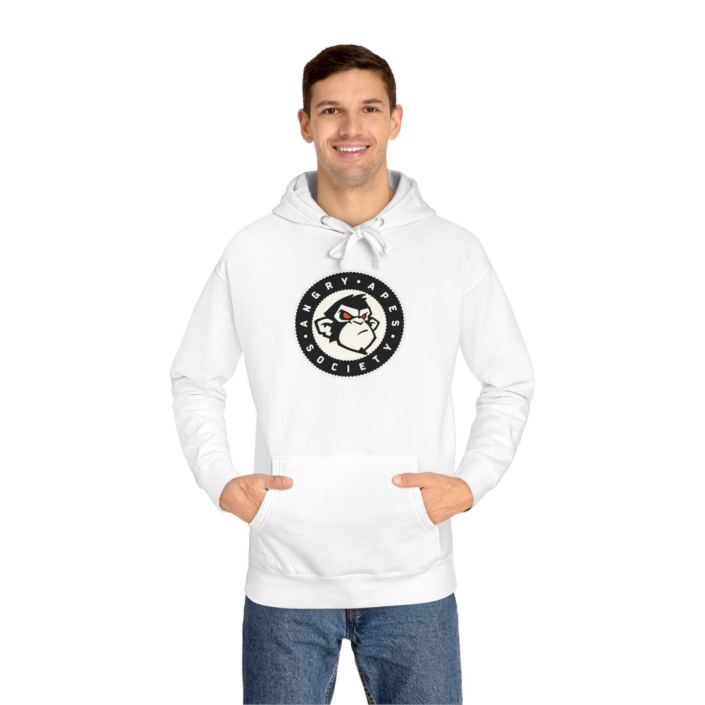 Angry Apes Society Logo FRONT Unisex Hoodie