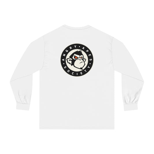 Angry Apes Society Logo BACK Unisex Long Sleeve T-Shirt