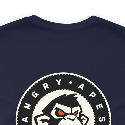 Angry Apes Society Logo BACK Unisex Short Sleeve Tee