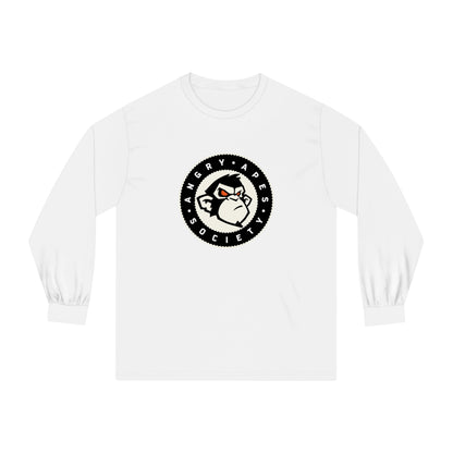 Angry Apes Society Logo FRONT Unisex Long Sleeve T-Shirt