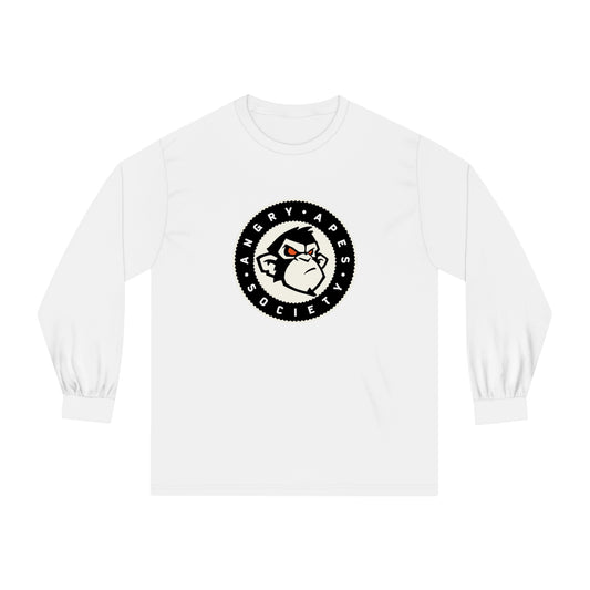 Angry Apes Society Logo FRONT Unisex Long Sleeve T-Shirt
