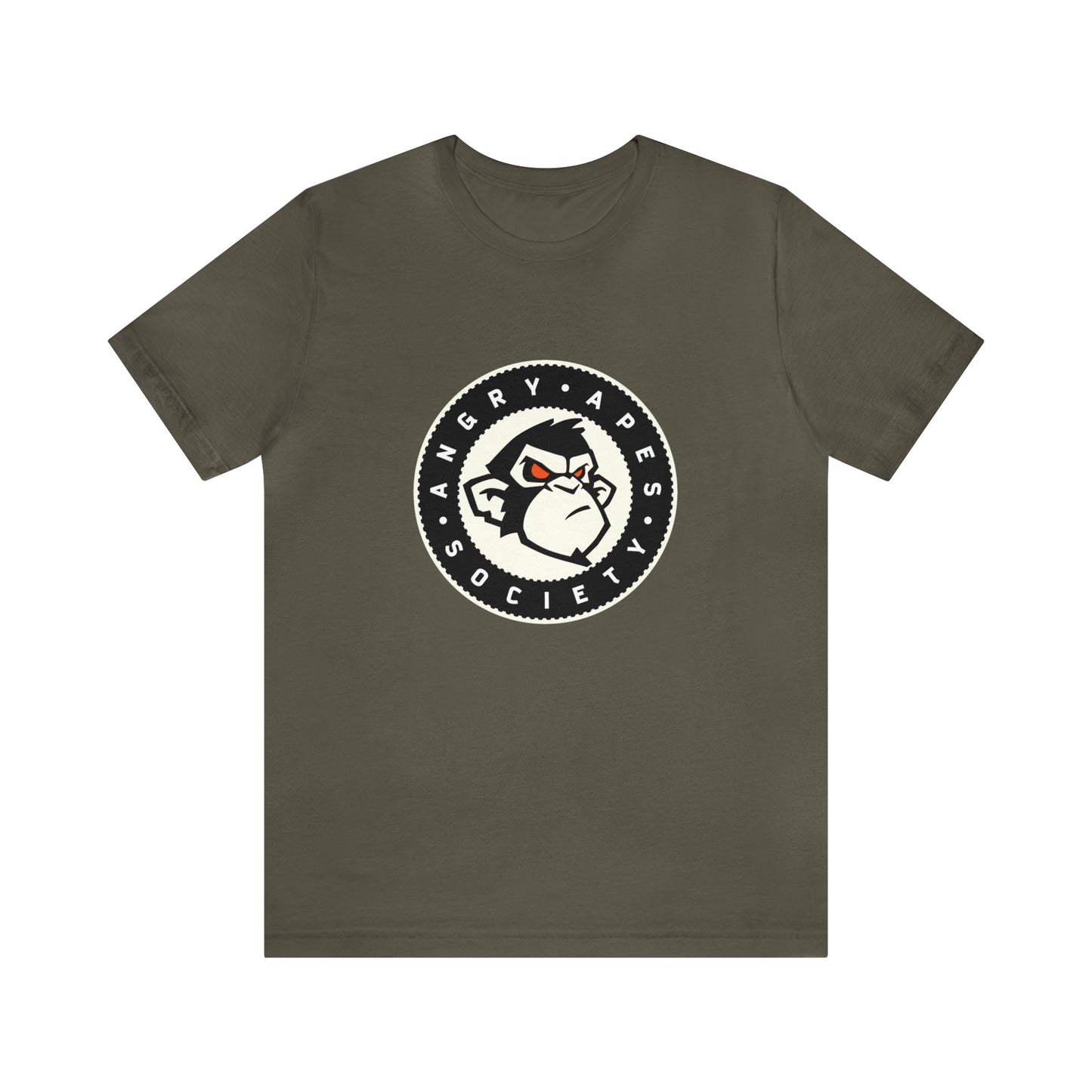 Angry Apes Society Logo FRONT Unisex Short Sleeve Tee