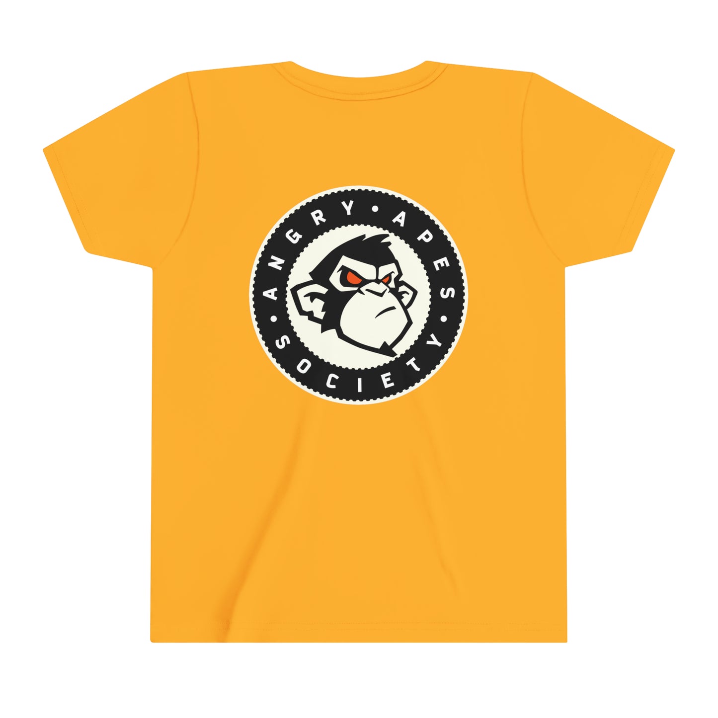 Angry Apes Society BACK Logo Youth Short Sleeve Tee