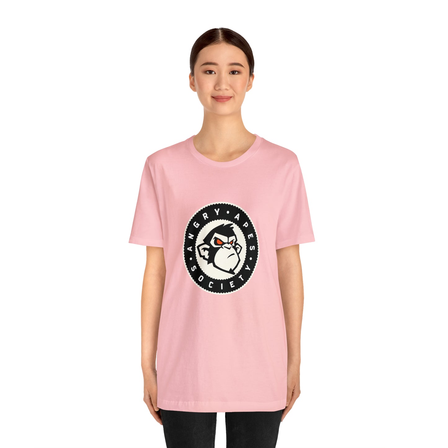 Angry Apes Society Logo FRONT Unisex Short Sleeve Tee