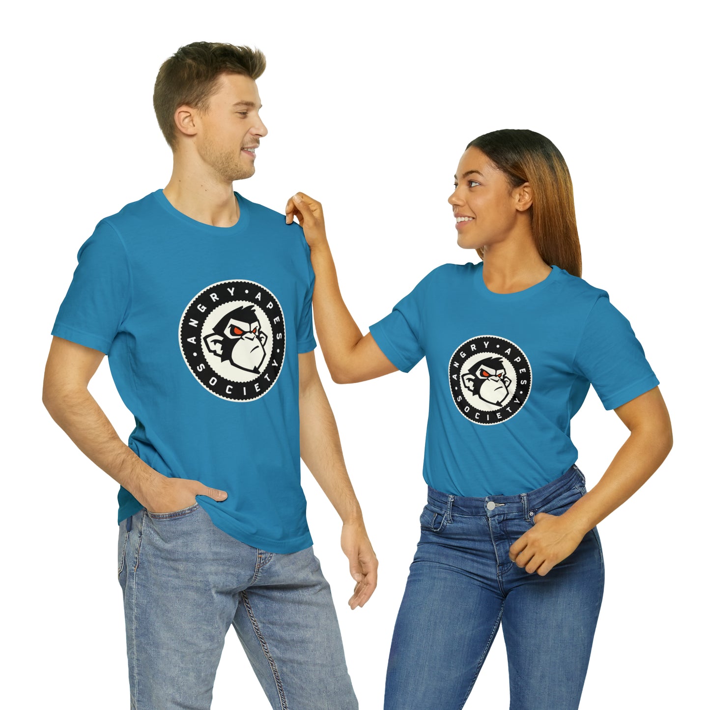 Angry Apes Society Logo FRONT Unisex Short Sleeve Tee