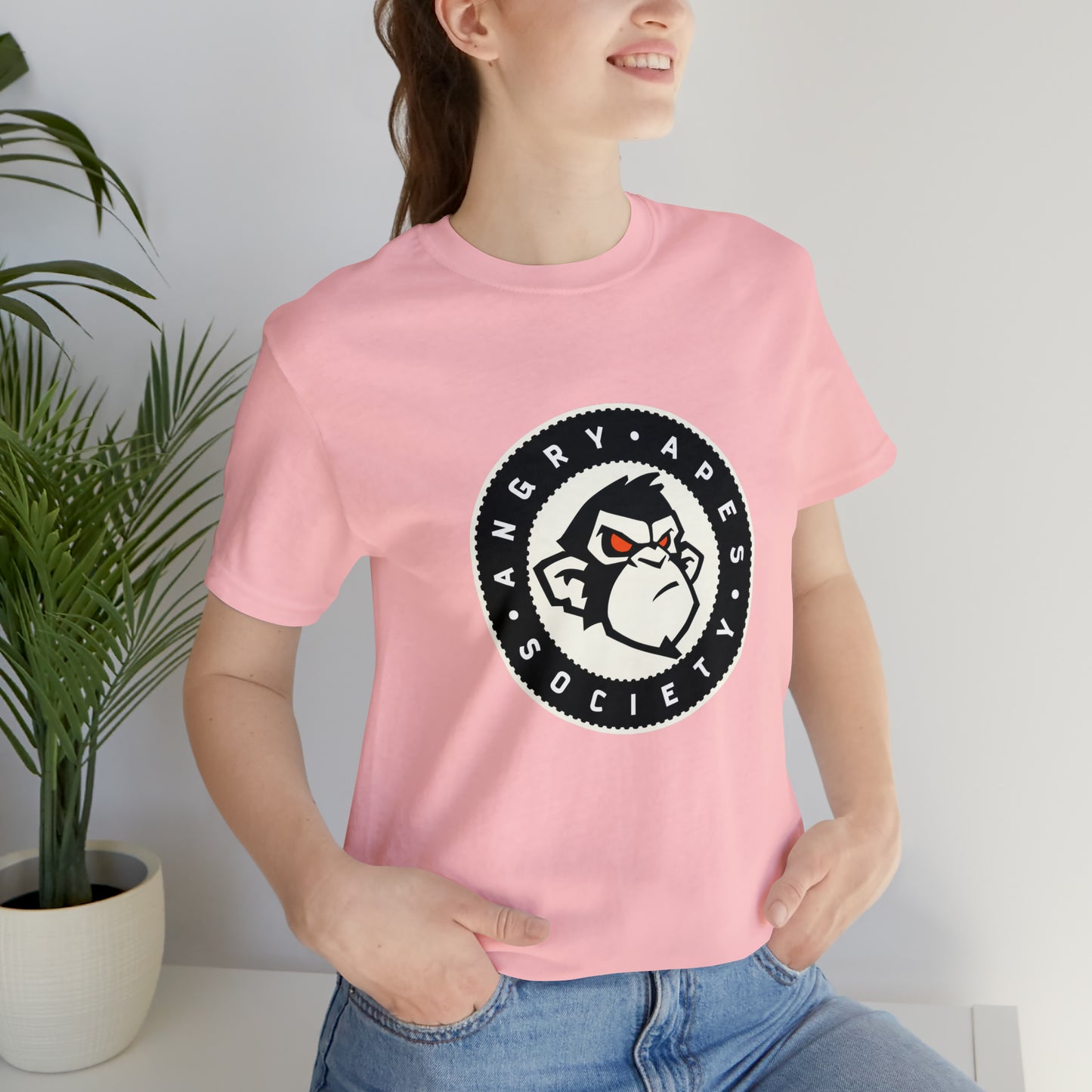 Angry Apes Society Logo FRONT Unisex Short Sleeve Tee