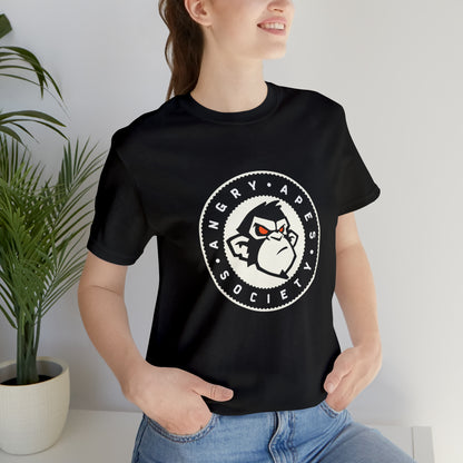 Angry Apes Society Logo FRONT Unisex Short Sleeve Tee