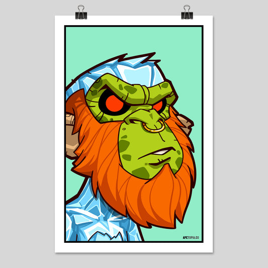 "Goblin with Beard & Ice Skin" Poster