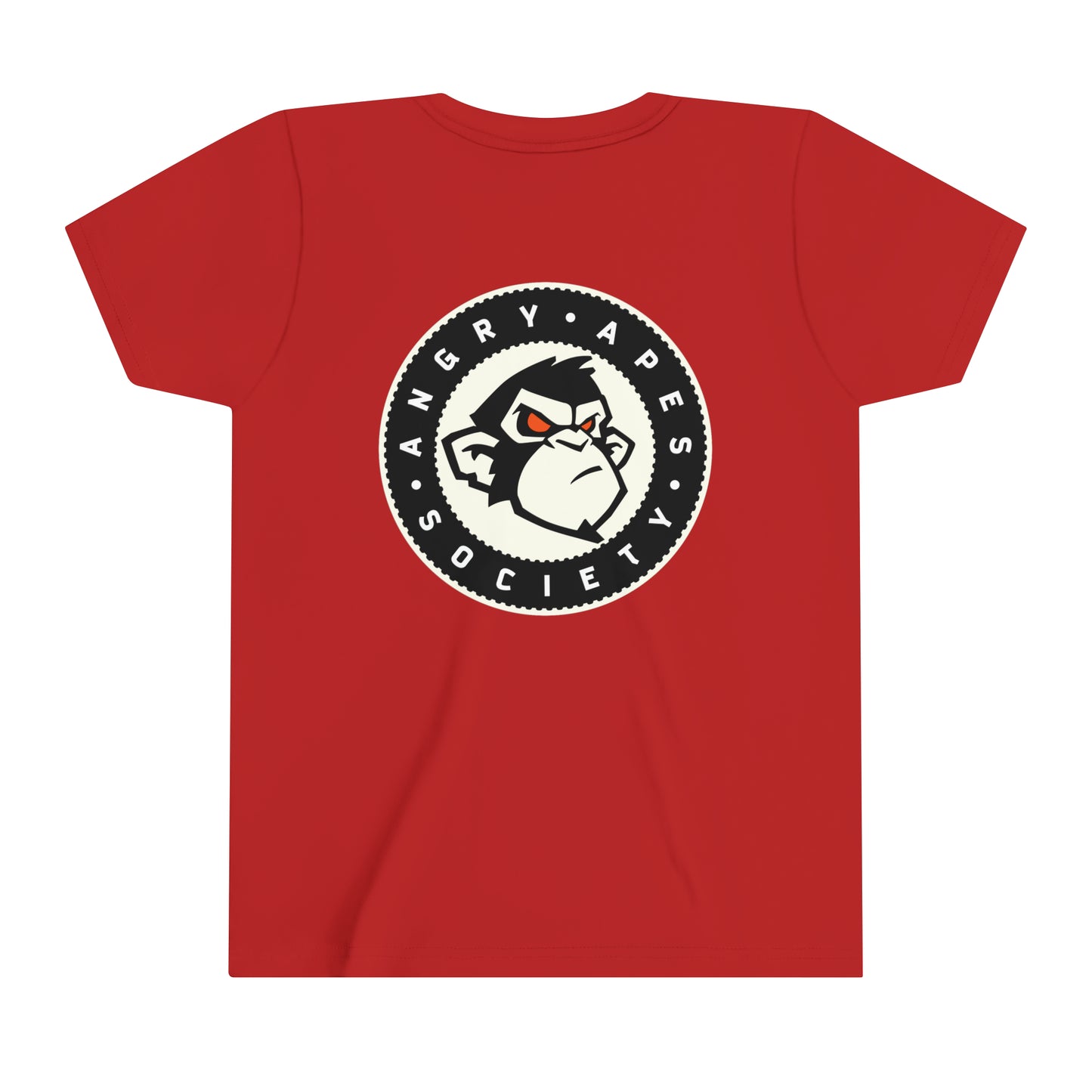 Angry Apes Society BACK Logo Youth Short Sleeve Tee