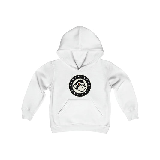 Angry Apes Society Logo FRONT Youth Heavy Hoodie