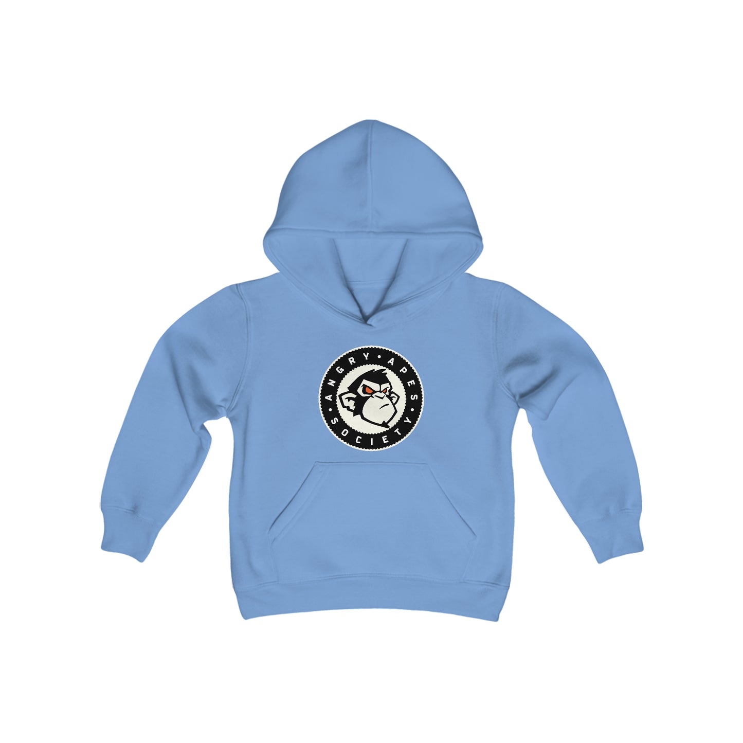 Angry Apes Society Logo FRONT Youth Heavy Hoodie