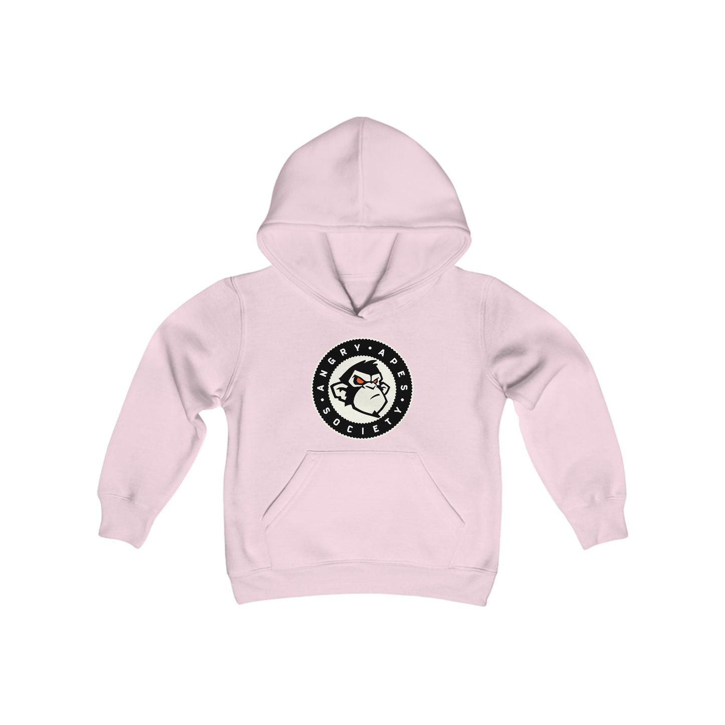 Angry Apes Society Logo FRONT Youth Heavy Hoodie