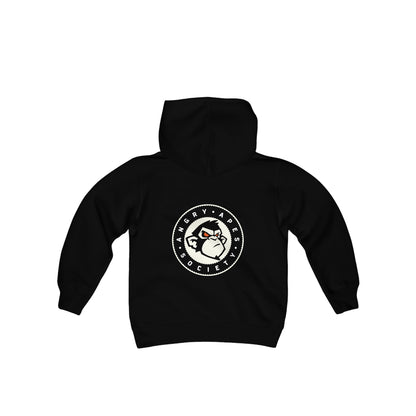 Angry Apes Society Logo BACK Youth Heavy Hoodie