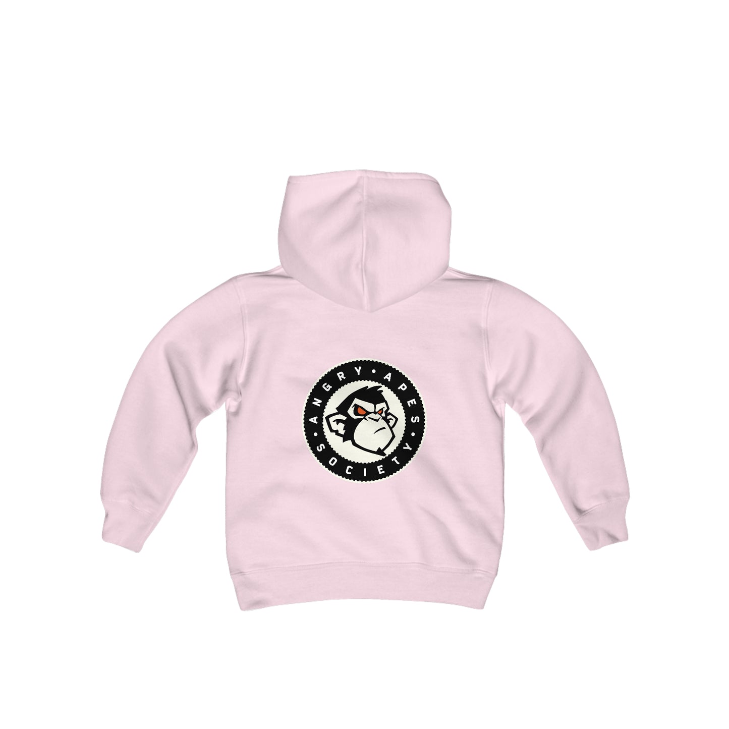 Angry Apes Society Logo BACK Youth Heavy Hoodie