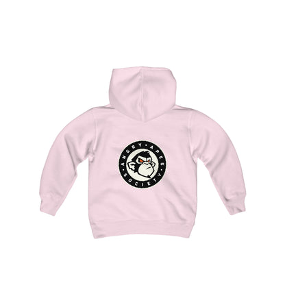 Angry Apes Society Logo BACK Youth Heavy Hoodie