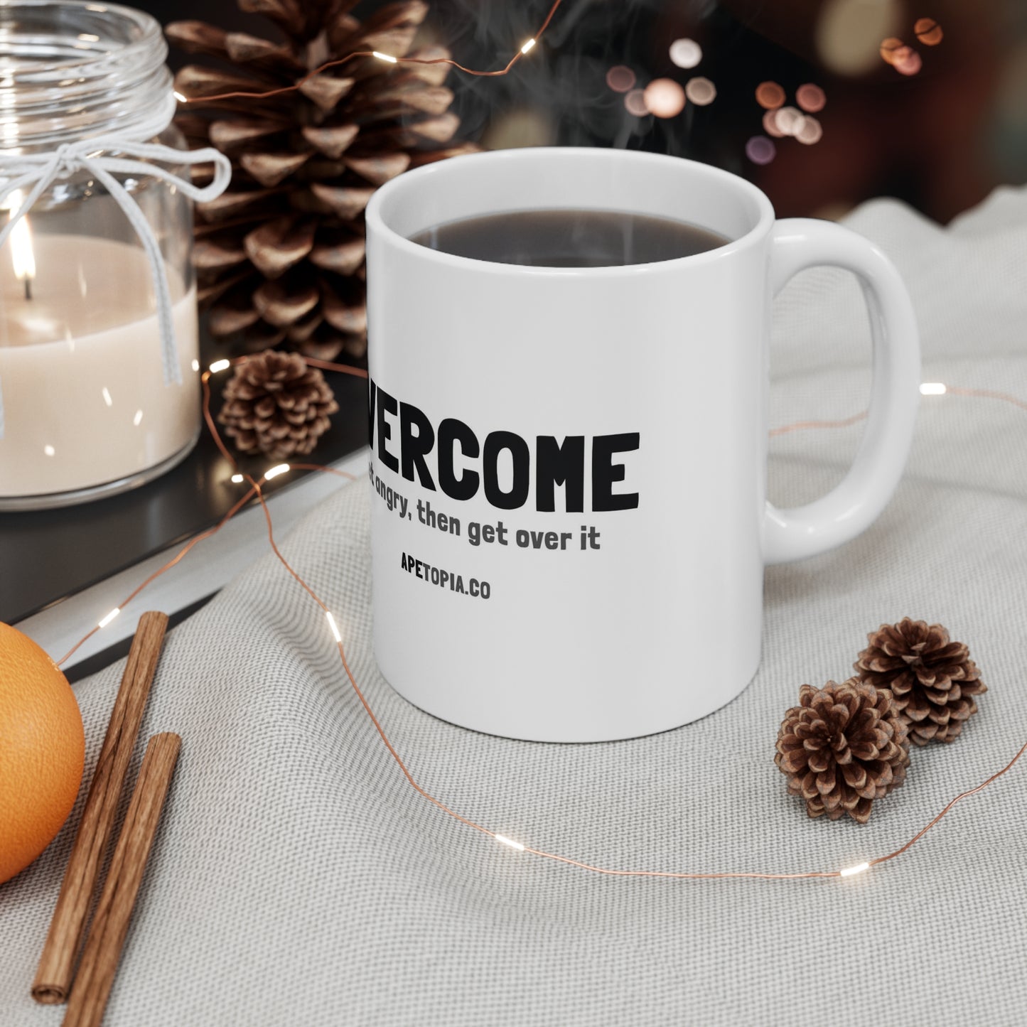 "Overcome" Ceramic Mug