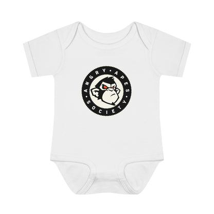 Angry Apes Society Logo FRONT Infant Baby Bodysuit