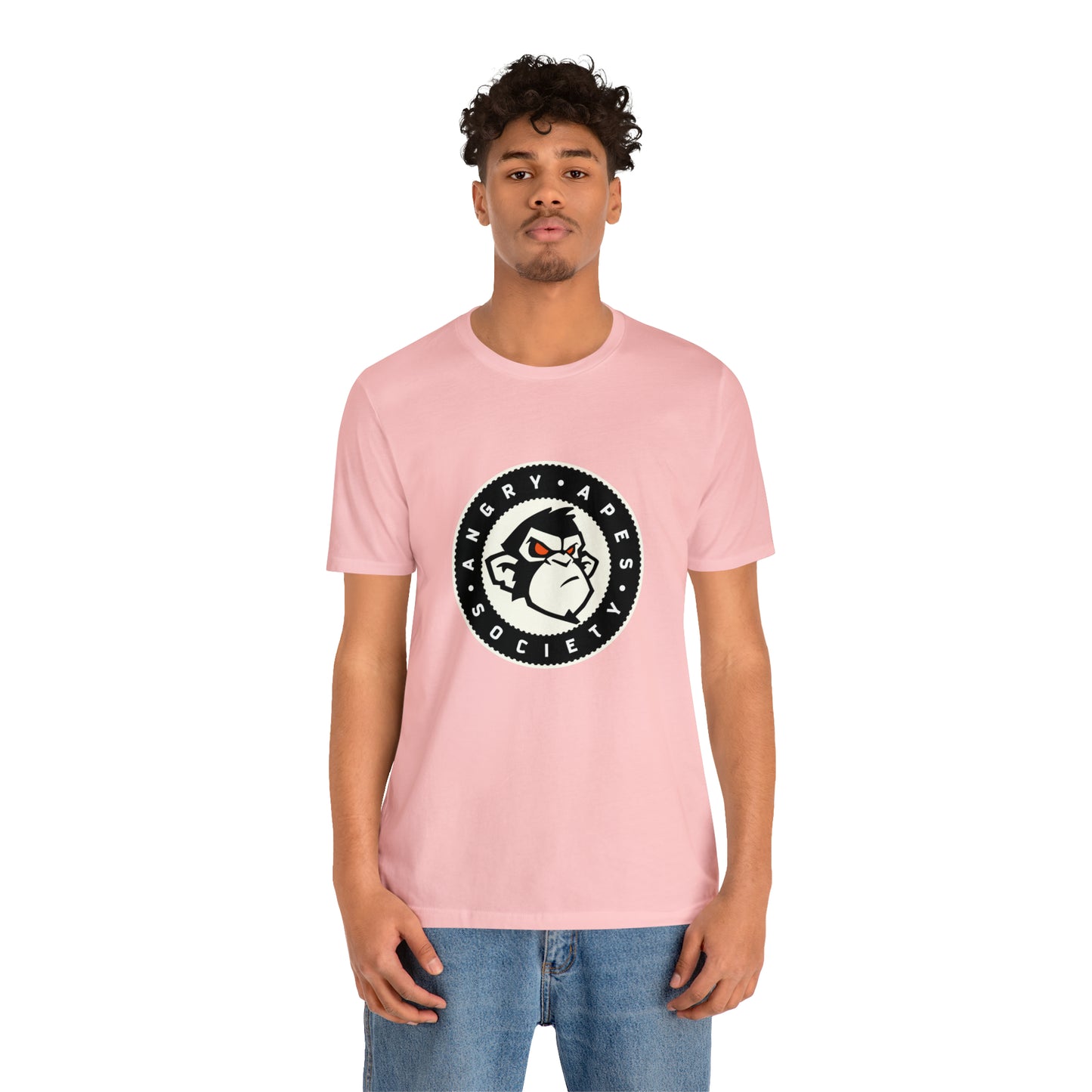 Angry Apes Society Logo FRONT Unisex Short Sleeve Tee