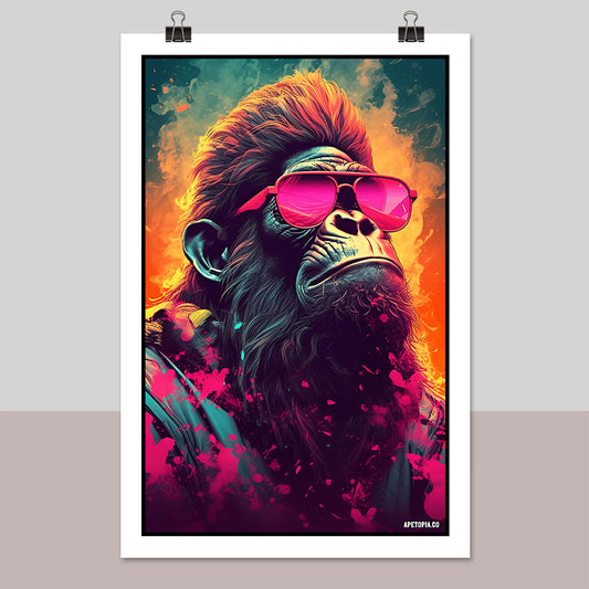 "Cool Gorilla" Poster