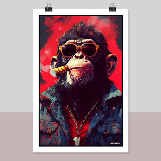 "Gorilla with Self-confidence" Poster